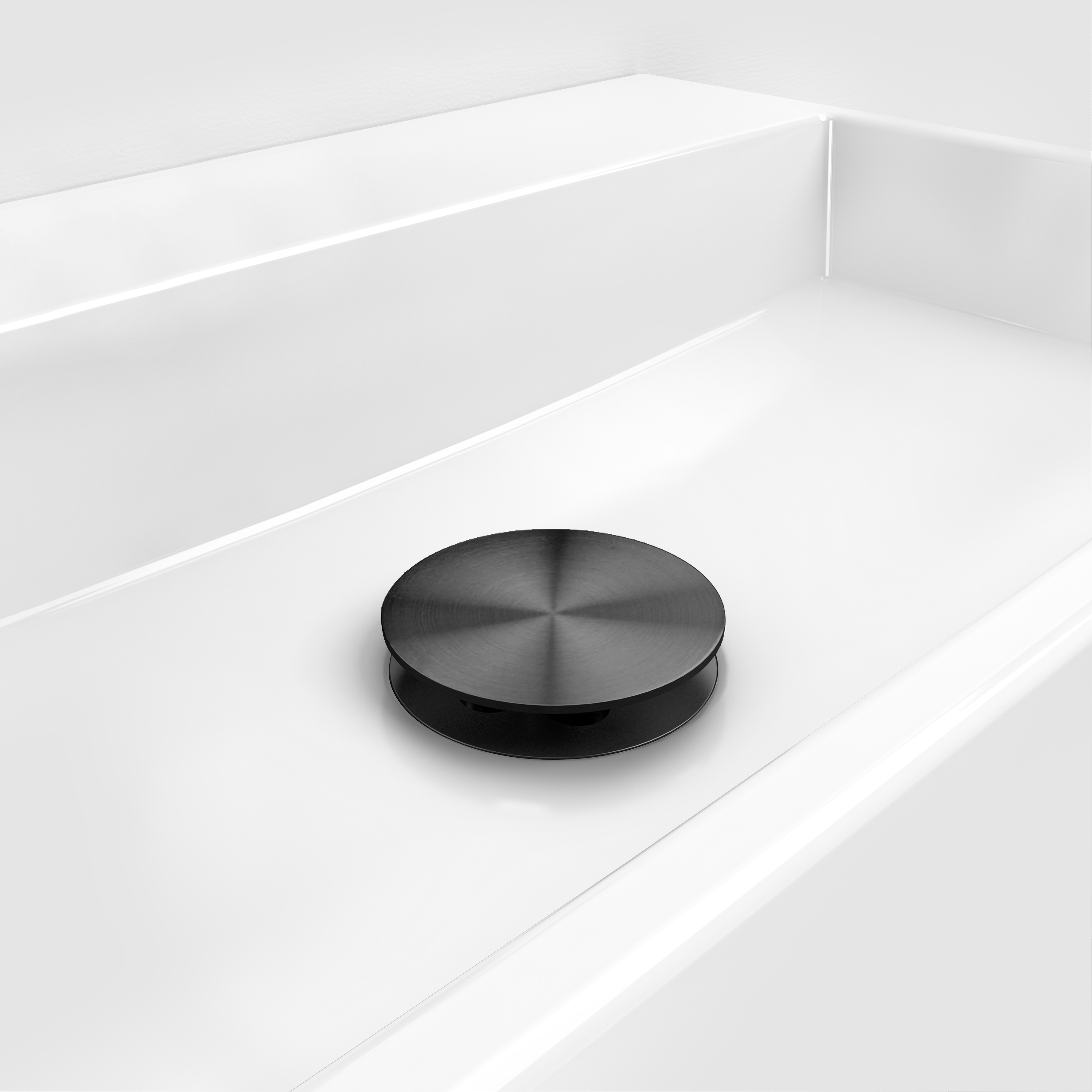 Clou Mini Wash Me plug, met afdekkap, gunmetal geborsteld PVD
